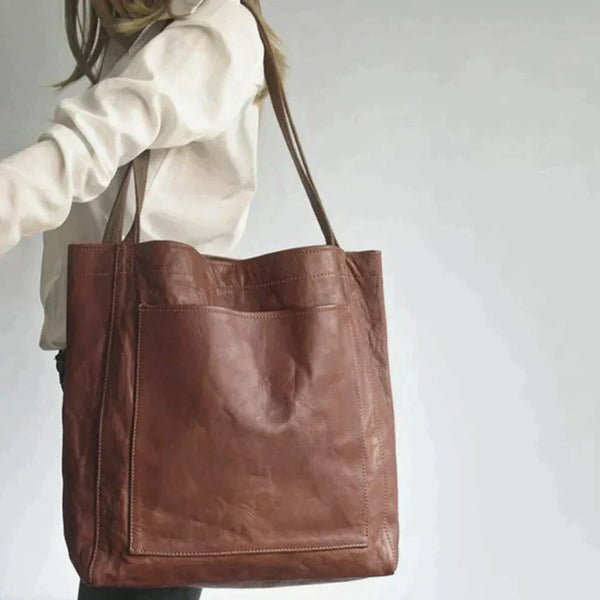 Klasyczna Torebka z Naturalnej Skóry w Stylu Retro