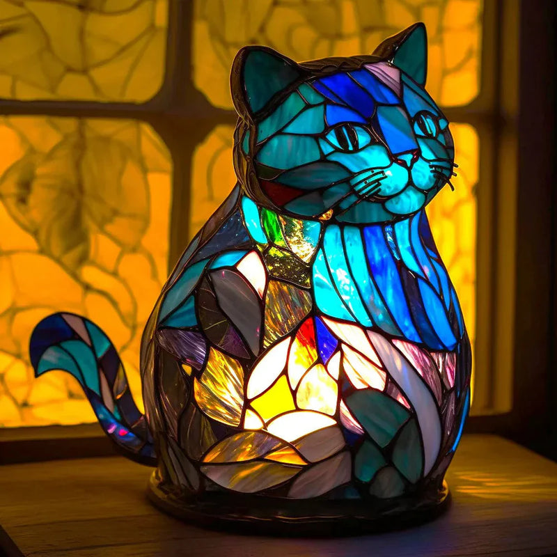 Artystyczna lampa sufitowa z motywem zwierzęcym wykonanym ze szkła
