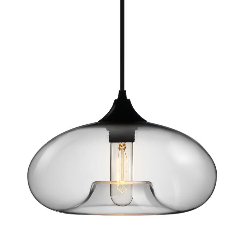 Lampa Wisząca ze Szklanymi Kloszami Liniowy Design