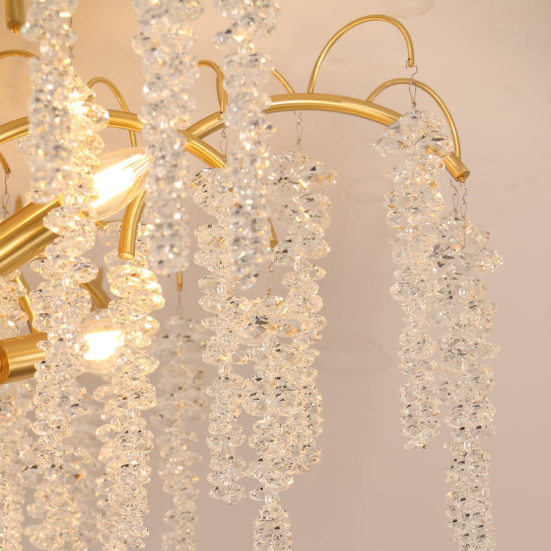 Designerska Lampa Sufitowa z Naturą w Strukturze i Subtelnym Światłem