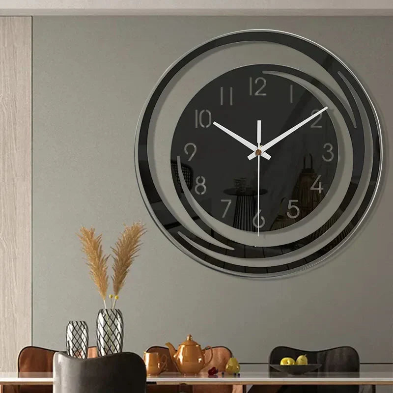 Zegar Ścienny z Geometrycznym Motywem
