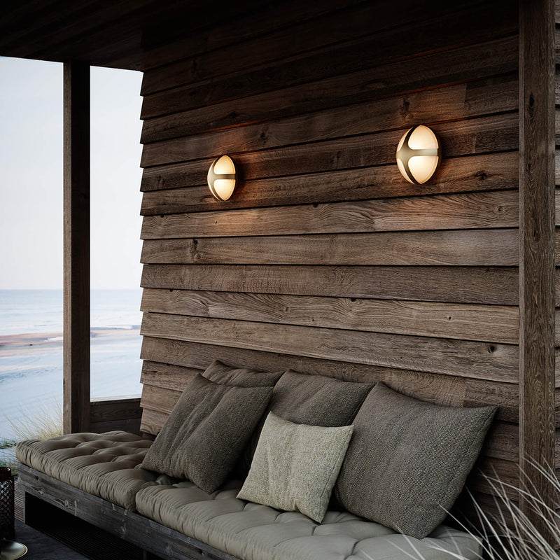 Stylowy Kinkiet Zewnętrzny z Geometrycznym Akcentem