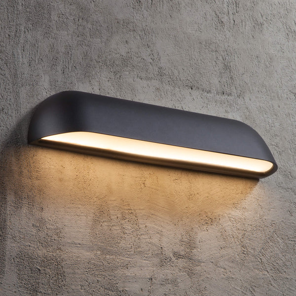 Czarna Lampa Ścienna LED - Idealna do Zewnętrz i Wnętrz