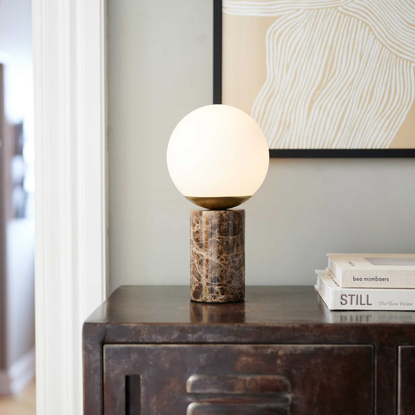 Designerska Lampa Stołowa z Marmuru