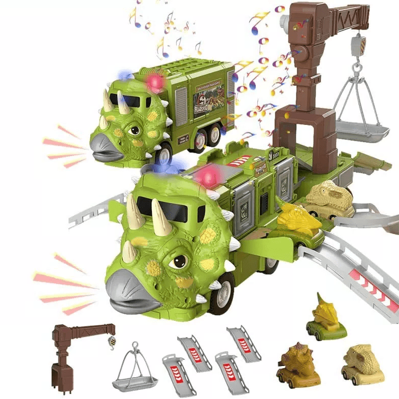 Zabawka Dino Truck Ekscytujące misje transportowe z funkcją przechowywania