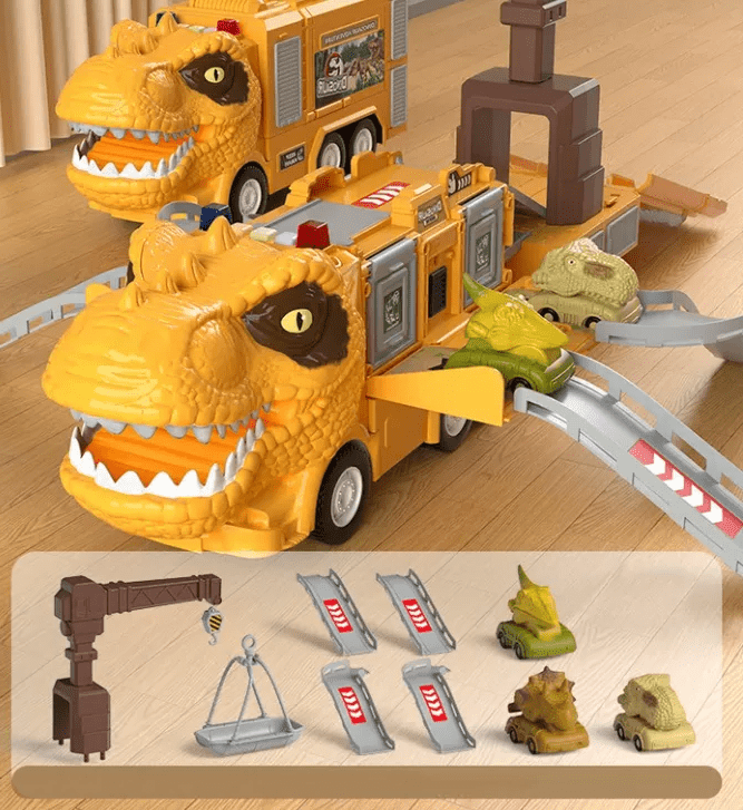 Zabawka Dino Truck Ekscytujące misje transportowe z funkcją przechowywania