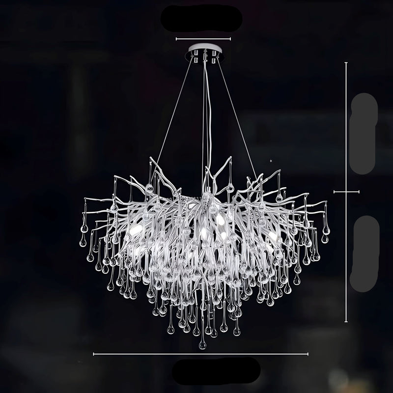 Klasyczny Żyrandol Kryształowy w Stylu Glamour