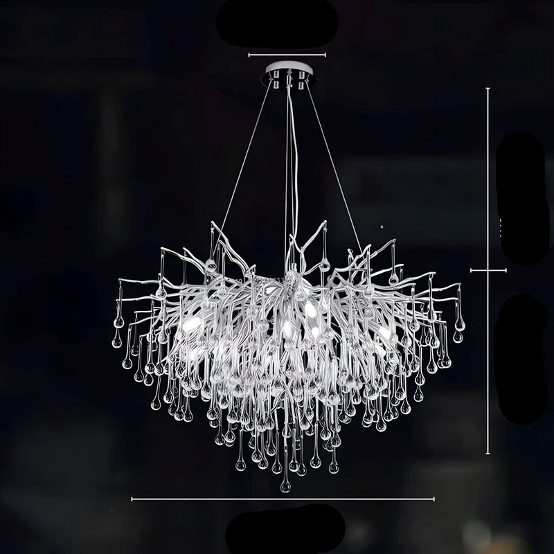 Klasyczny Żyrandol Kryształowy w Stylu Glamour