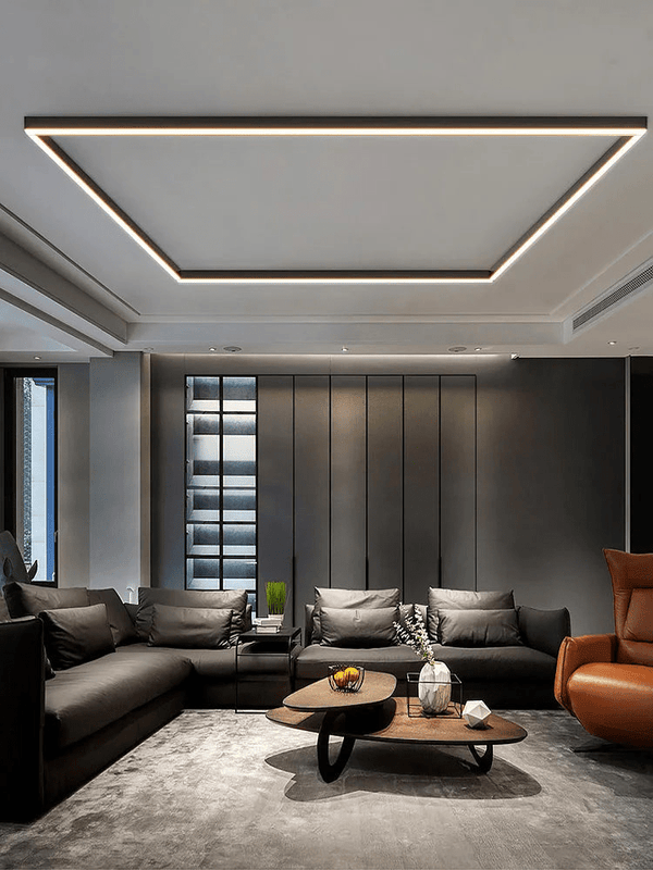 Minimalistyczna lampa sufitowa z mocnym efektem