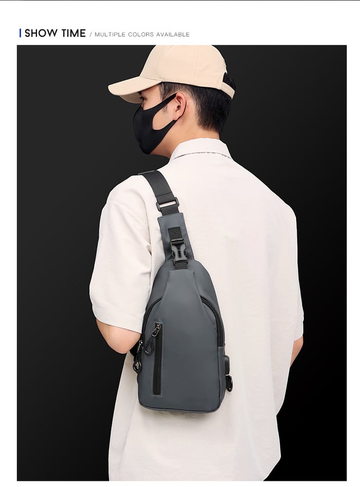 Funkcjonalna Torba Crossbody UrbanLite – Minimalizm i Wygoda na Co Dzień