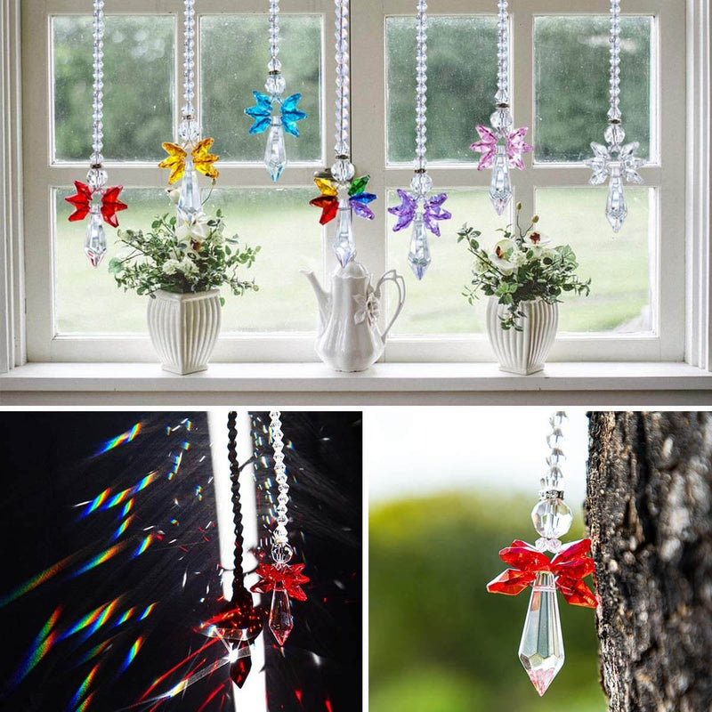 Figurka anioła z magicznym łapaczem promieni słonecznych