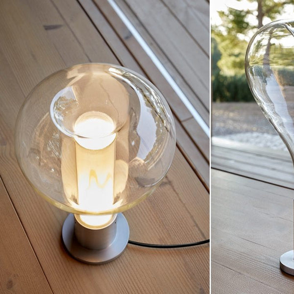 Artystyczna lampa stołowa, która uspokaja