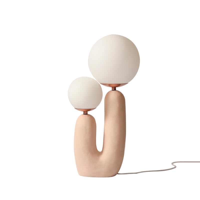 Lampa Stołowa w Współczesnym Stylu z Naturalnym Akcentem