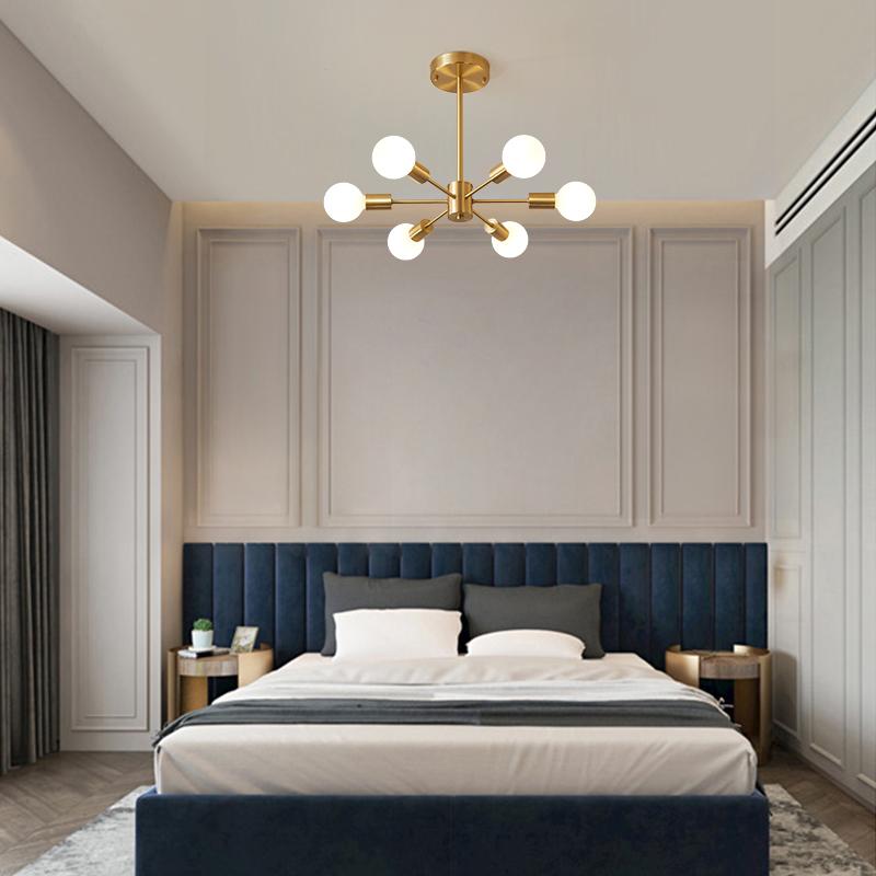 Sputnik Duży Żyrandol z 6 Punktami Świetlnymi