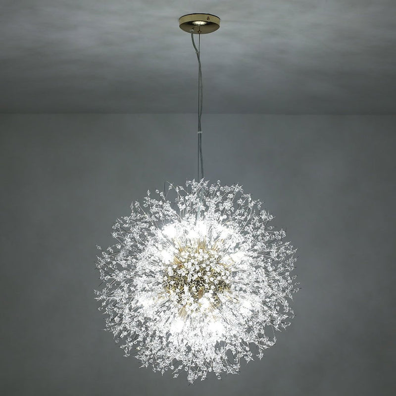 Luksusowy Żyrandol z 20 Światłami - Efekt Fajerwerku