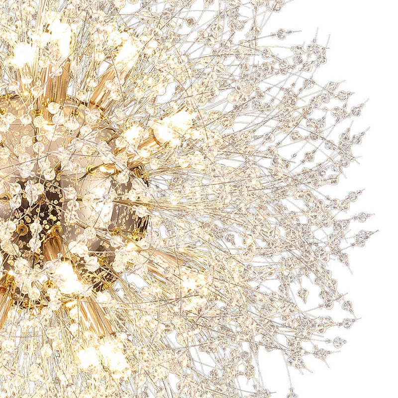 Luksusowy Żyrandol z 20 Światłami - Efekt Fajerwerku