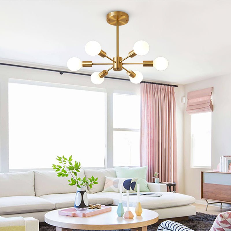 Sputnik Duży Żyrandol z 6 Punktami Świetlnymi