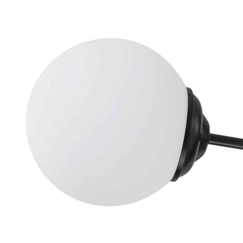 Efektowny Żyrandol Szklany z Opalowymi Kulkami