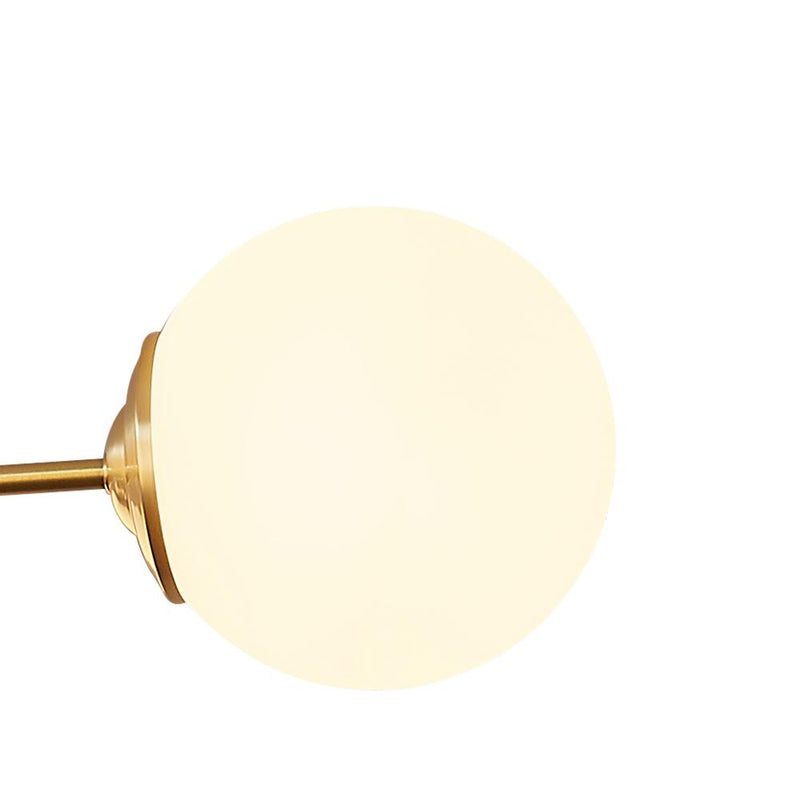 Efektowny Żyrandol Szklany z Opalowymi Kulkami