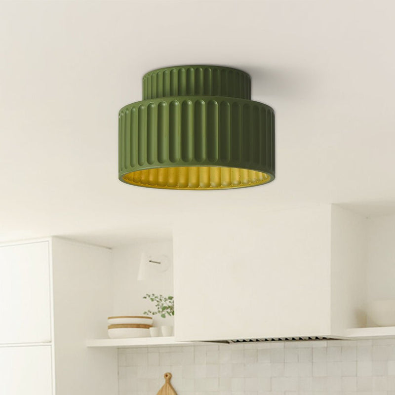 Nordycka Lampa Sufitowa z Ceramiki w Kremowym Kolorze