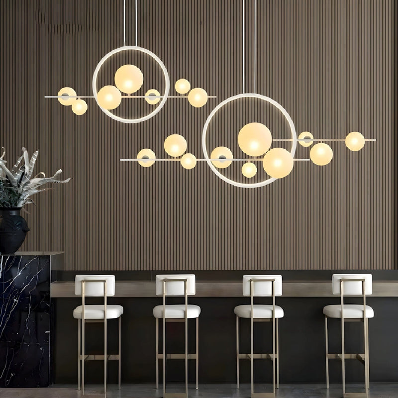 Nowoczesna Lampa Kule Szklane w Stylu Skandynawskim