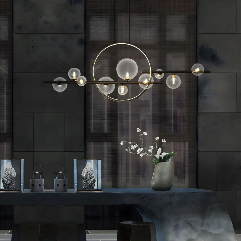 Nowoczesna Lampa Kule Szklane w Stylu Skandynawskim