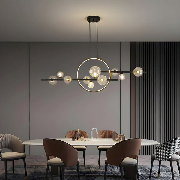 Nowoczesna Lampa Kule Szklane w Stylu Skandynawskim