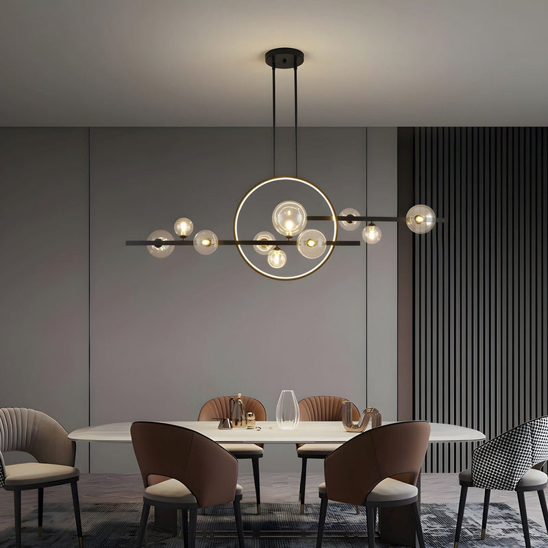 Nowoczesna Lampa Kule Szklane w Stylu Skandynawskim