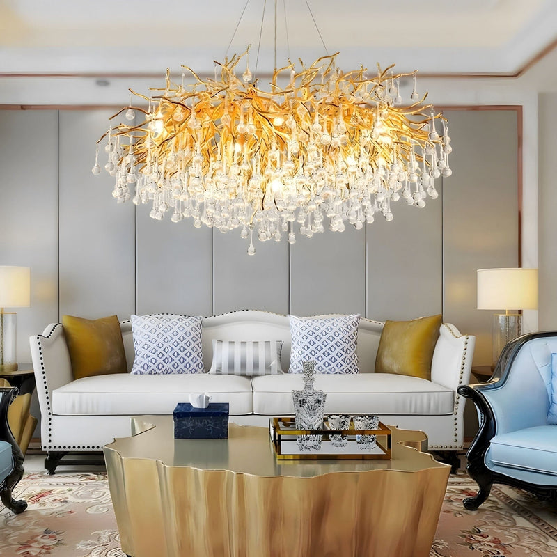 Klasyczny Żyrandol Kryształowy w Stylu Glamour