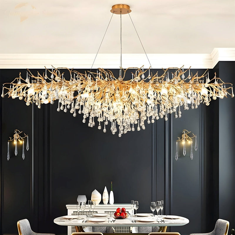 Klasyczny Żyrandol Kryształowy w Stylu Glamour