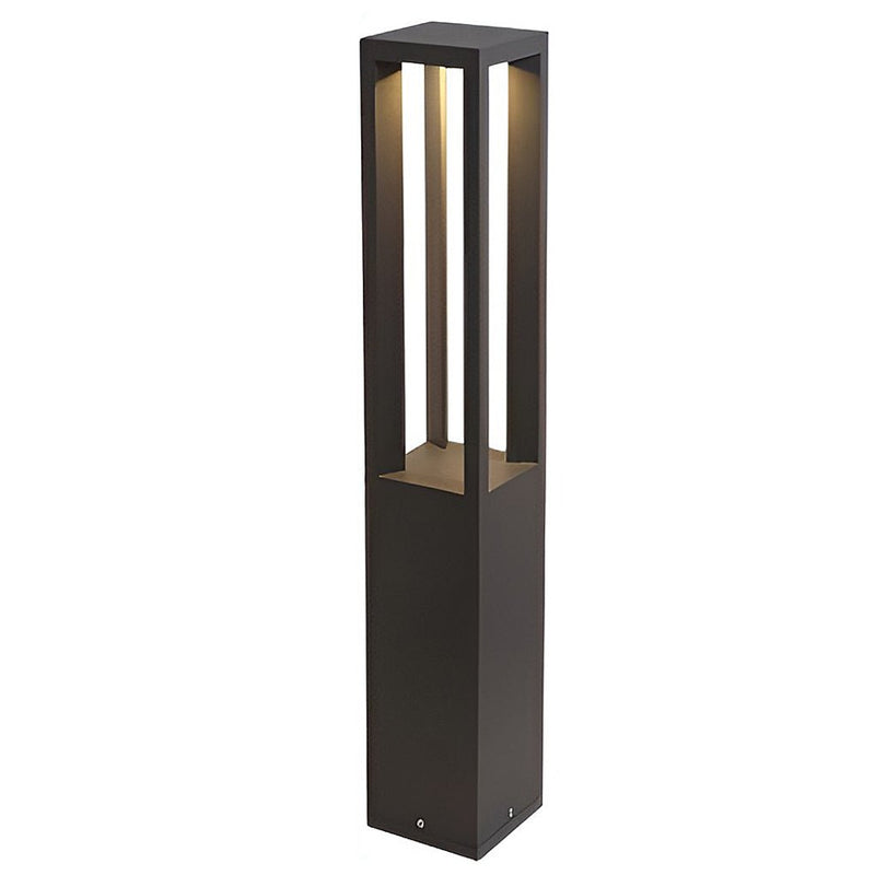 Czarna Aluminiowa Lampa LED Ogrodowa 7W z 4-Promiennym Światłem